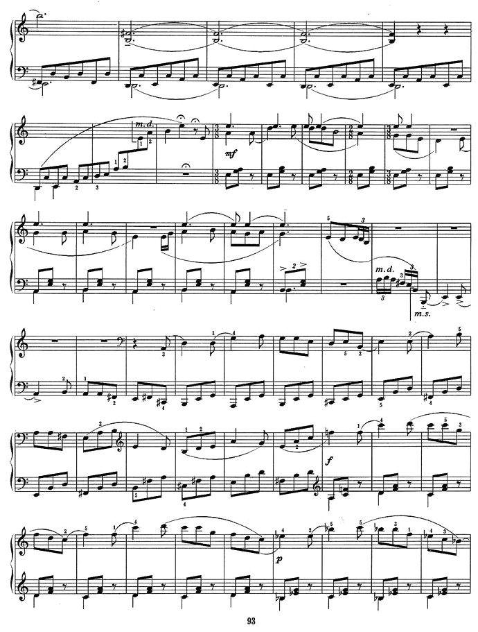 小奏鸣曲 三、山里人之舞钢琴曲谱（图5）