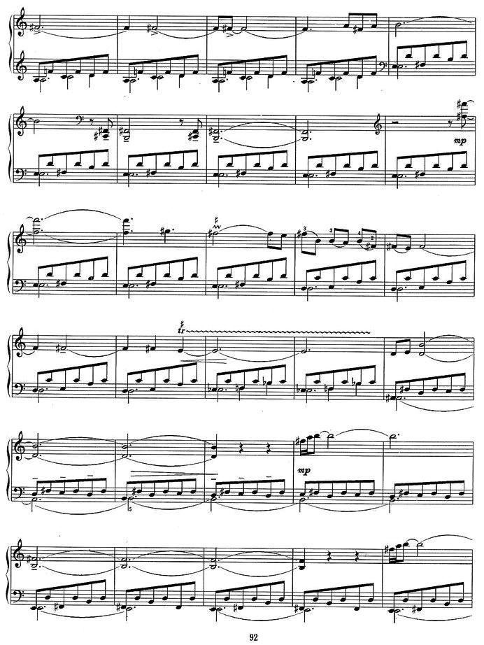 小奏鸣曲 三、山里人之舞钢琴曲谱（图4）