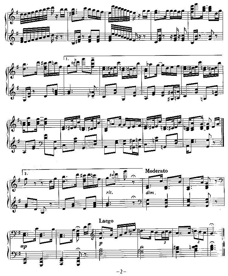 心恋钢琴曲谱（图2）