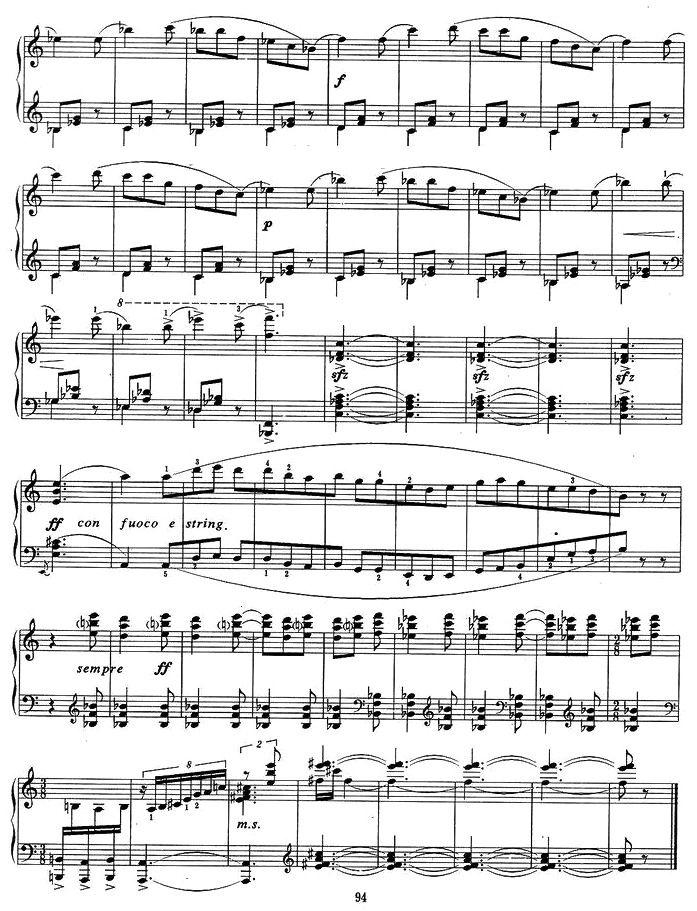小奏鸣曲 三、山里人之舞钢琴曲谱（图6）