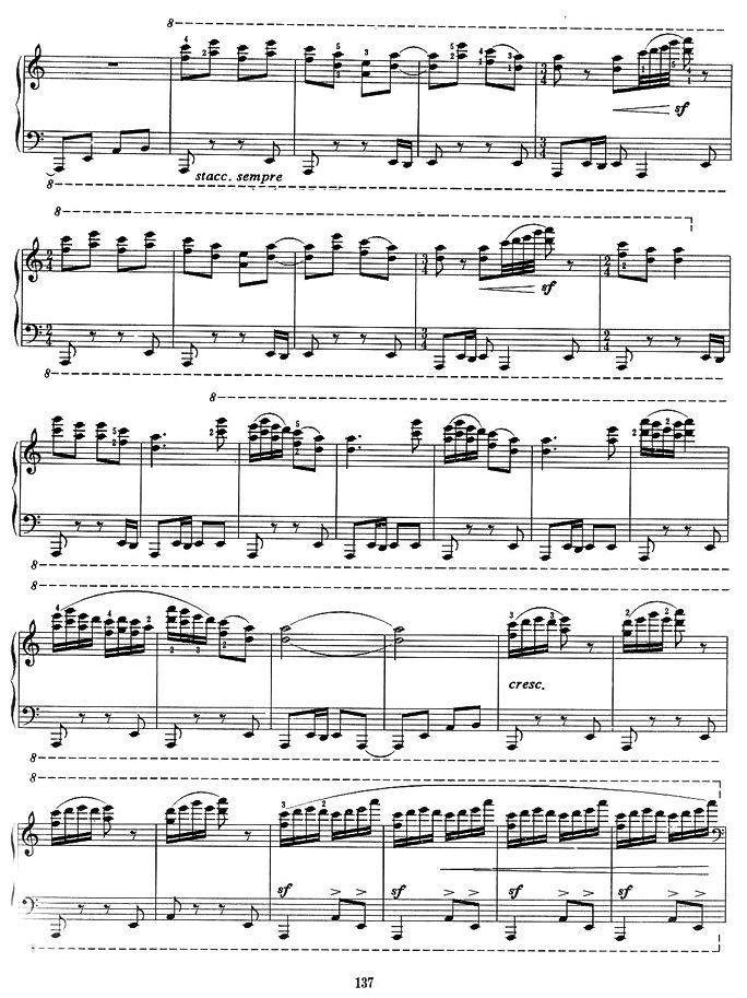序曲与舞曲（第二部分）钢琴曲谱（图3）