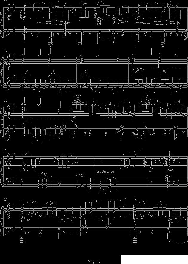 阿拉伯风格幻想曲 No.2钢琴曲谱（图2）