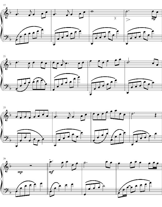 绿野仙踪钢琴曲谱（图2）