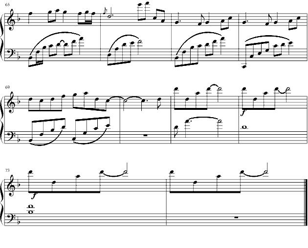 绿野仙踪钢琴曲谱（图5）