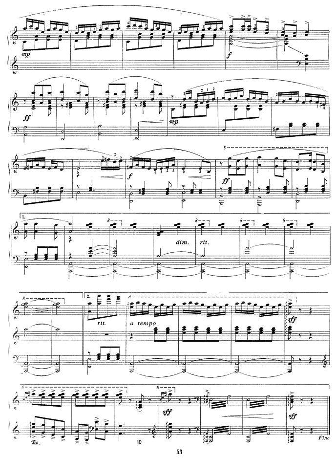 喜丰年钢琴曲谱（图2）