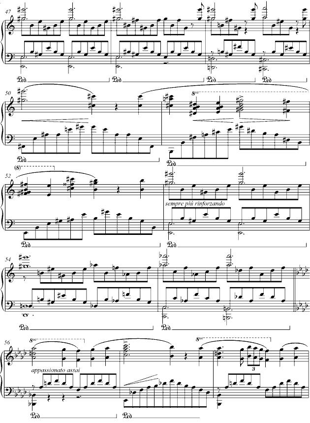 爱之梦 No.3钢琴曲谱（图4）