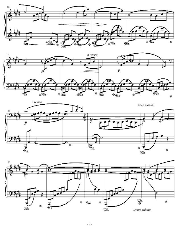 阿拉伯风格幻想曲 No.1钢琴曲谱（图2）
