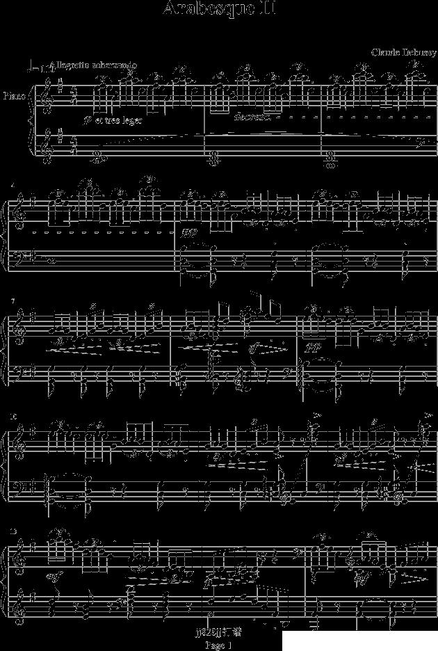 阿拉伯风格幻想曲 No.2钢琴曲谱（图1）