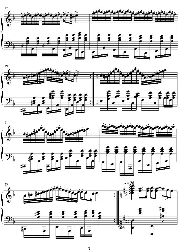 查尔达斯 czardas钢琴曲谱（图3）