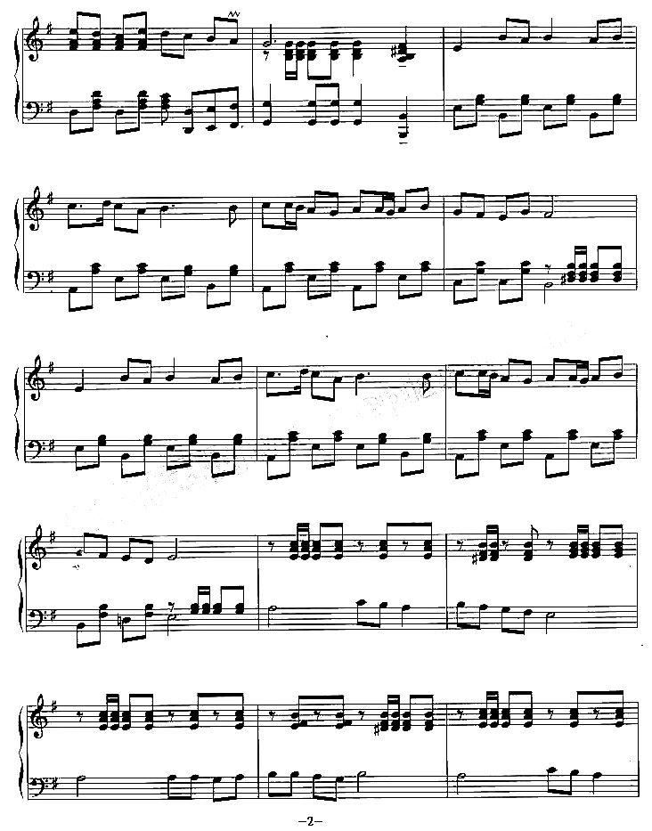水手钢琴曲谱（图2）