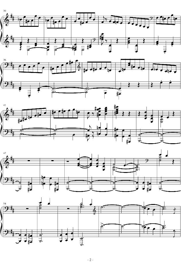 b小调谐谑曲钢琴曲谱（图2）
