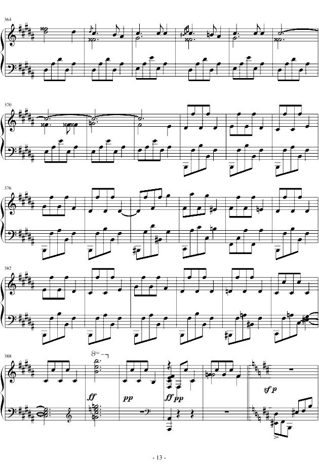 b小调谐谑曲钢琴曲谱（图13）