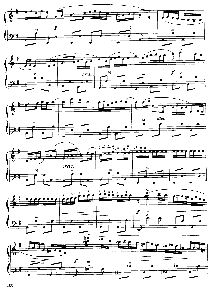 天女散花钢琴曲谱（图4）