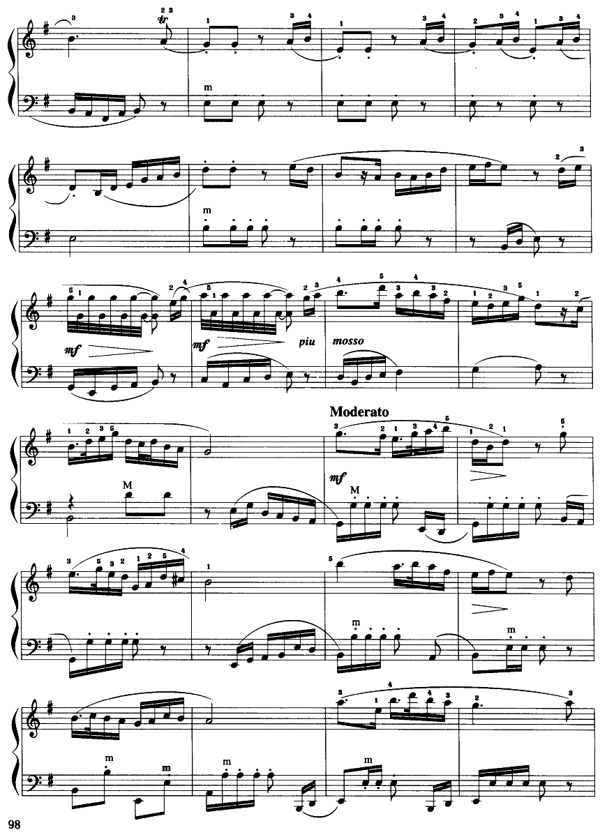 天女散花钢琴曲谱（图2）