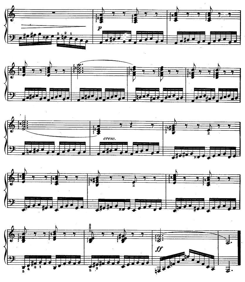 车尔尼《钢琴手指灵巧初步练习曲》之14钢琴曲谱（图2）