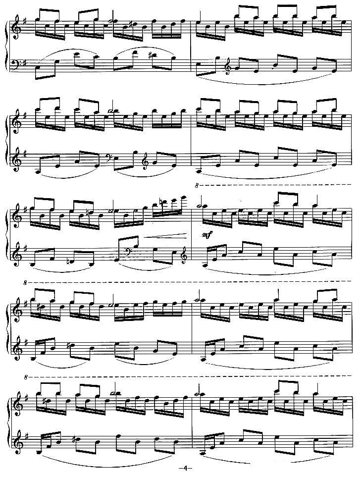 水手钢琴曲谱（图4）