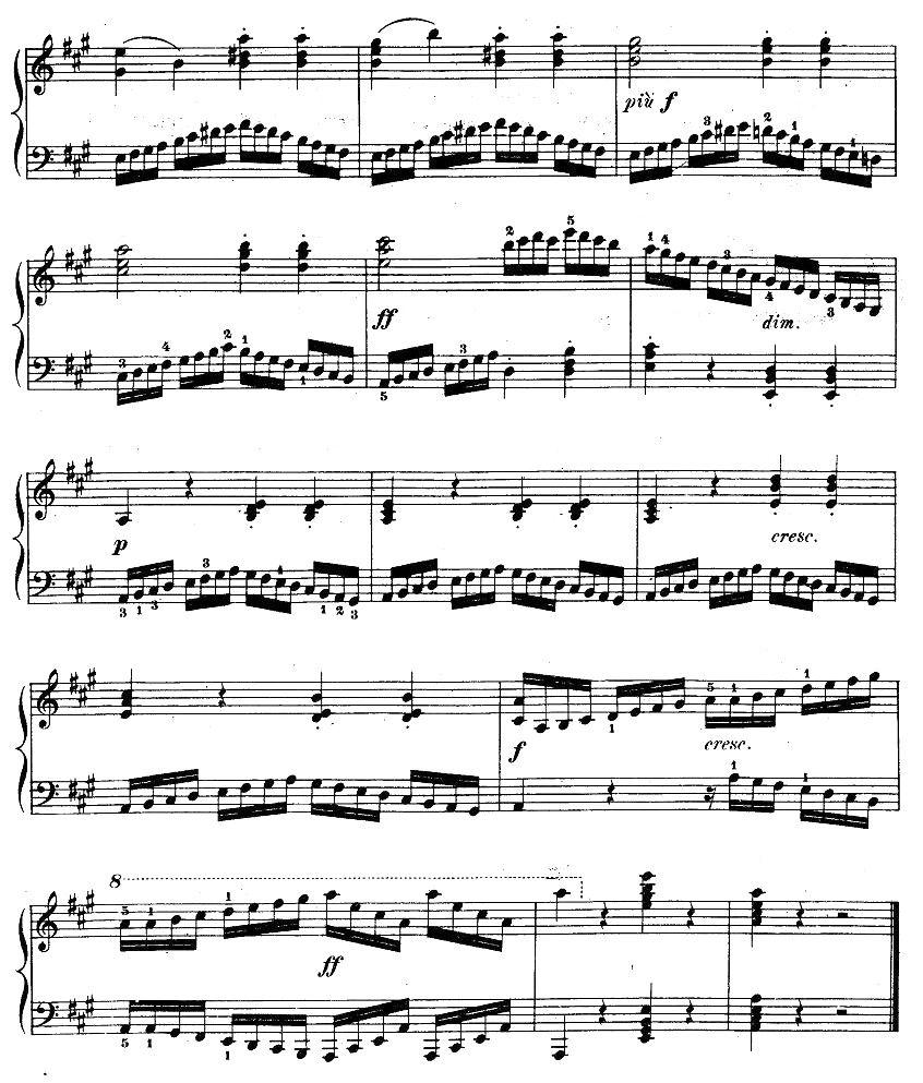 车尔尼《钢琴手指灵巧初步练习曲》之六钢琴曲谱（图2）