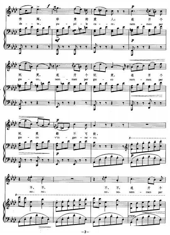 诺言（La Promessa ）（正谱）钢琴曲谱（图2）