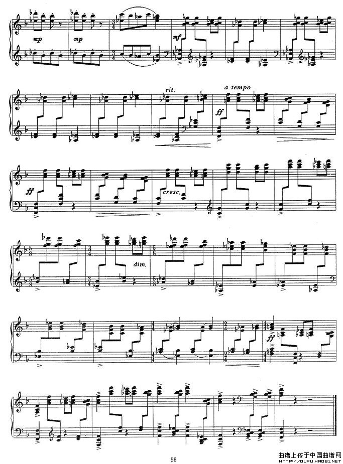 小奏鸣曲（第三乐章）P4钢琴曲谱（图1）