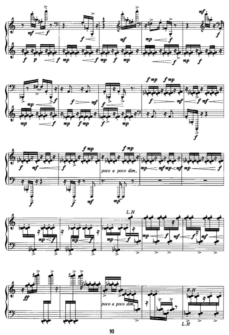 夜乐钢琴曲谱（图4）
