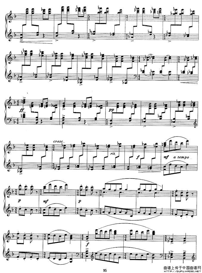 小奏鸣曲（第三乐章）P3钢琴曲谱（图1）