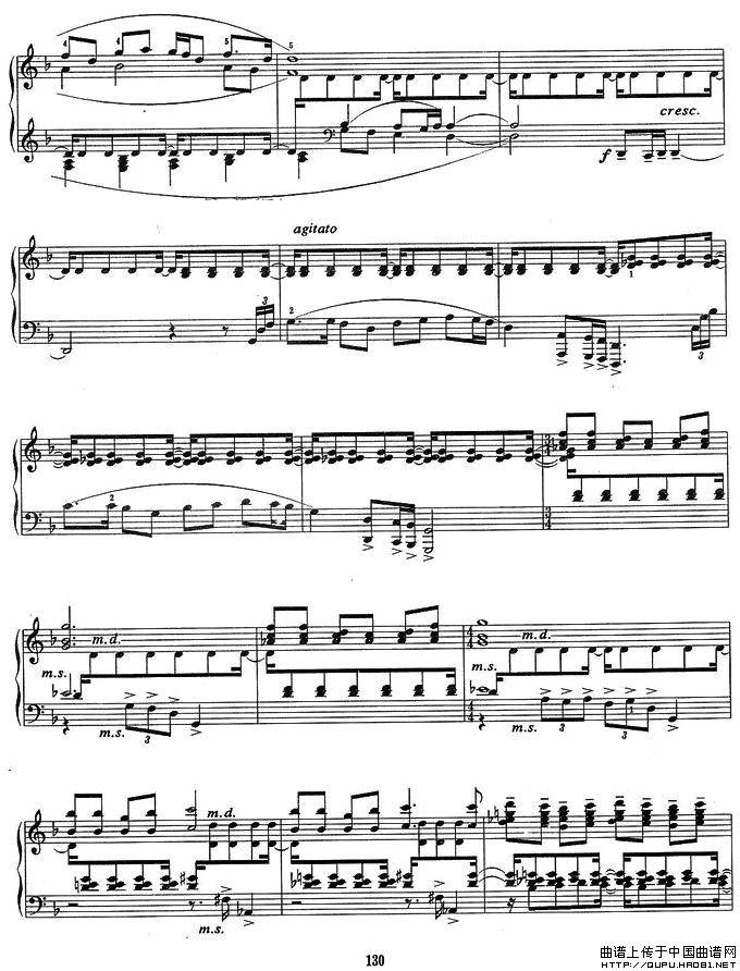 序曲与舞曲（第一部分）P3钢琴曲谱（图1）
