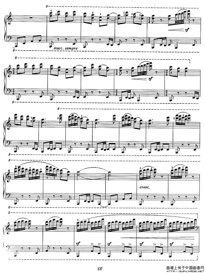序曲与舞曲（第二部分）P3钢琴曲谱（图1）