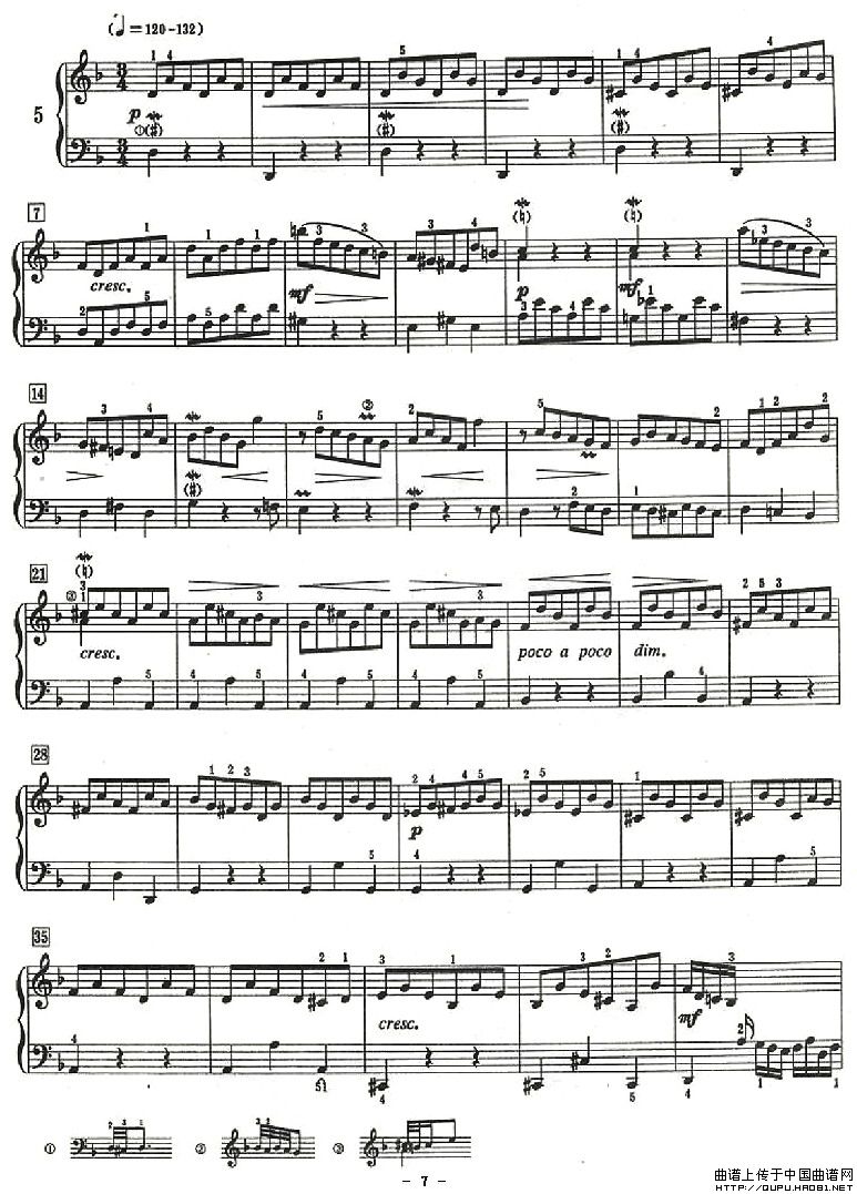 十二首小前奏曲（为初学者而作的练习曲）P7钢琴曲谱（图1）