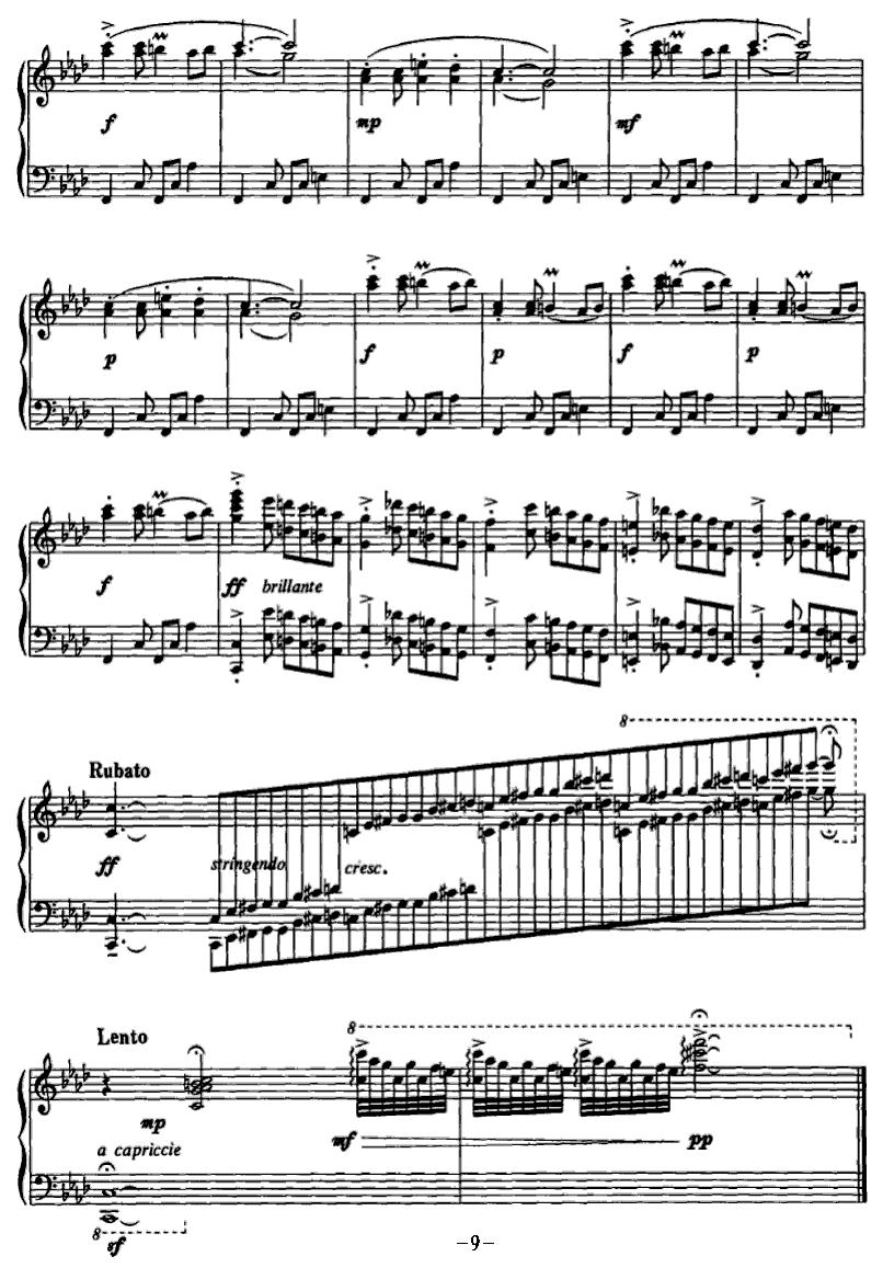 塔吉克幻想舞曲钢琴曲谱（图9）