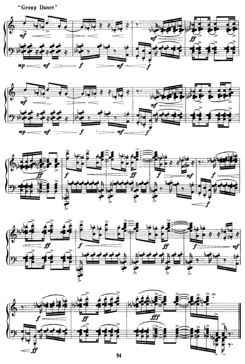 夜乐钢琴曲谱（图5）