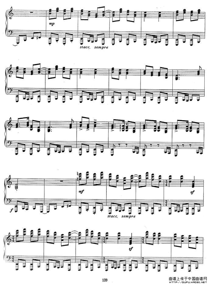 序曲与舞曲（第二部分）P5钢琴曲谱（图1）