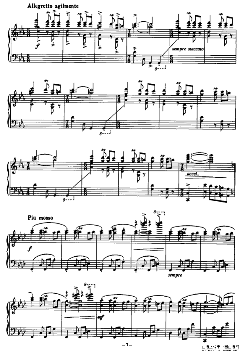 塔吉克幻想舞曲P3钢琴曲谱（图1）