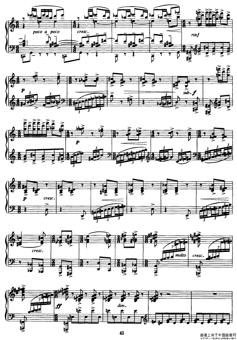 情景P4钢琴曲谱（图1）