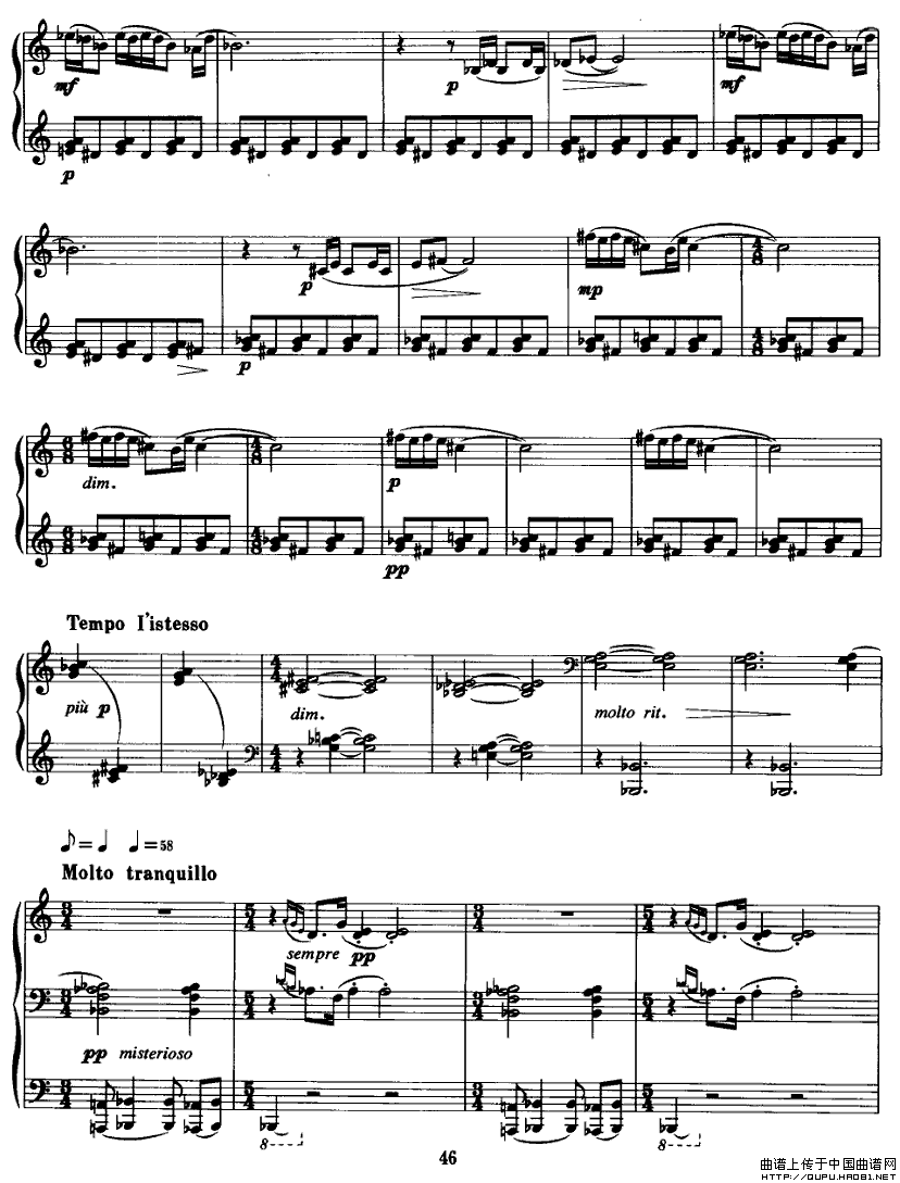 情景P5钢琴曲谱（图1）