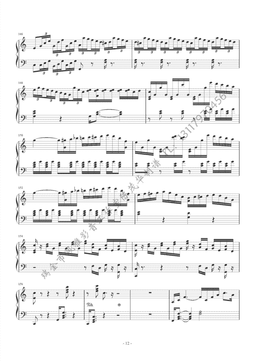 海顿c大调奏鸣曲12钢琴曲谱（图1）