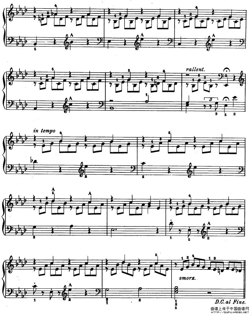 儿童钢琴进阶练习曲50首之44钢琴曲谱（图2）