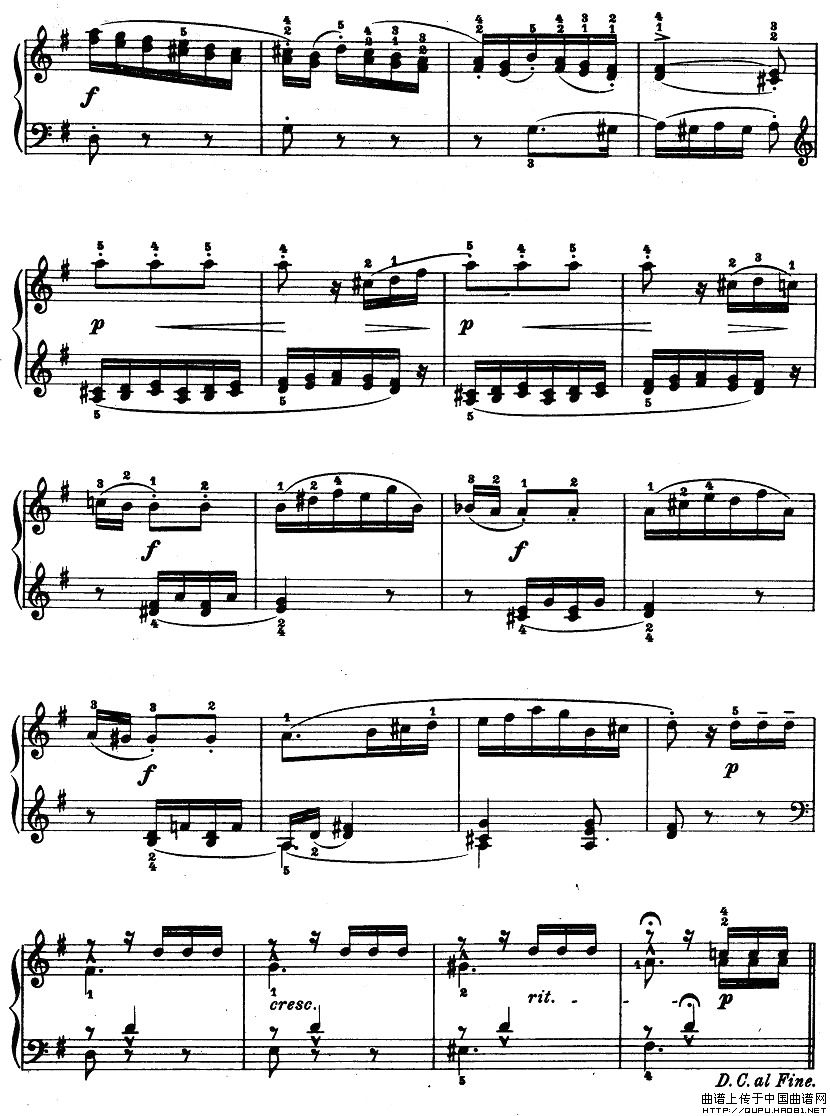 儿童钢琴进阶练习曲50首之42钢琴曲谱（图2）