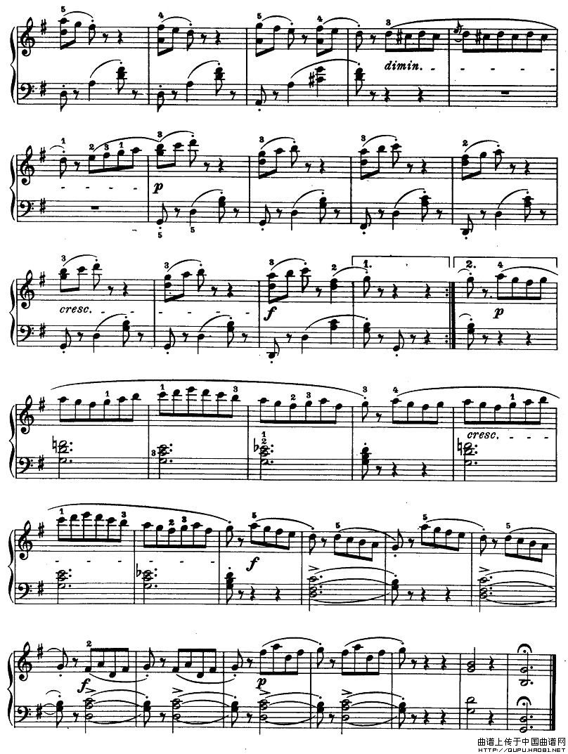 儿童钢琴进阶练习曲50首之13钢琴曲谱（图2）