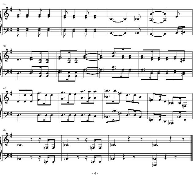 贝多芬：第七号交响曲第一乐章钢琴曲谱（图4）