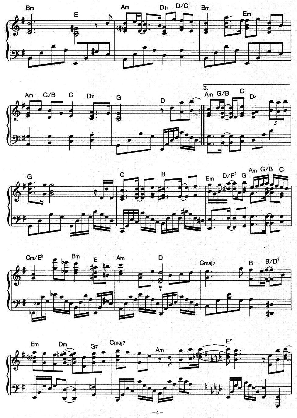 绝对一对钢琴曲谱（图4）