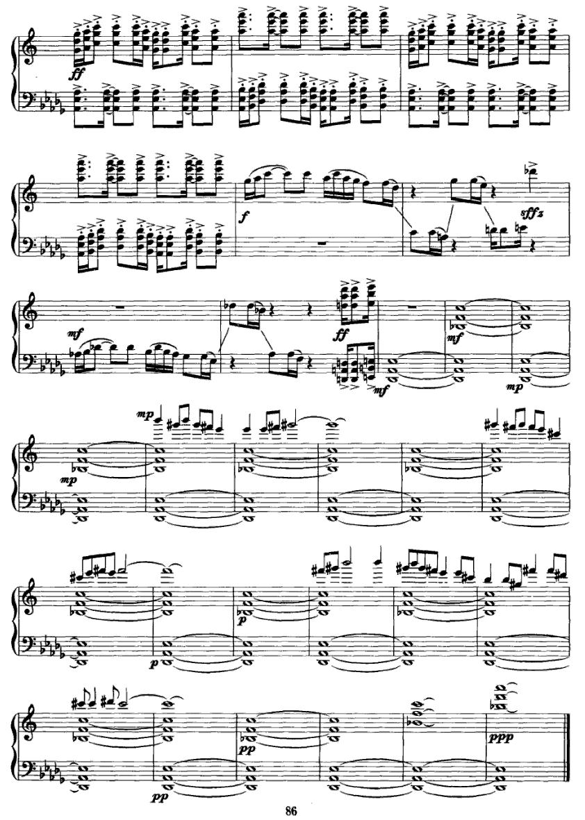 斗歌钢琴曲谱（图5）