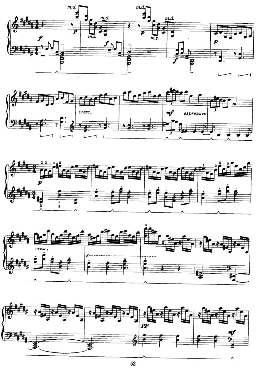 幻想曲二首 2、银锭桥钢琴曲谱（图3）