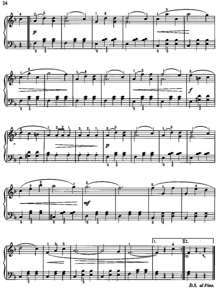 水仙女（钢琴小曲）钢琴曲谱（图6）