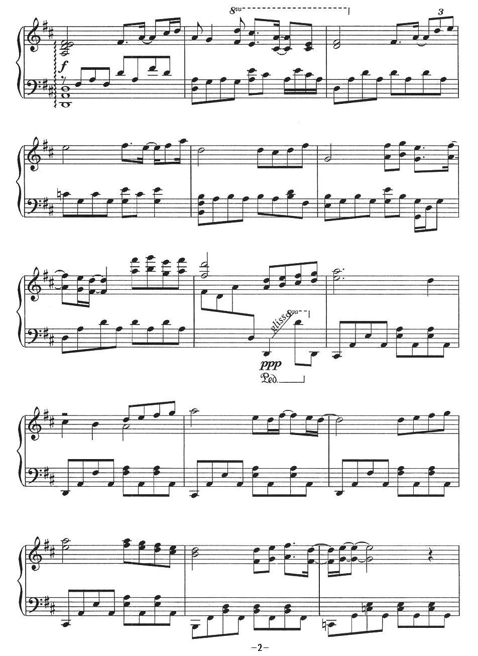 Beauty and Beast（电影《美女与野兽》主题曲）钢琴曲谱（图2）
