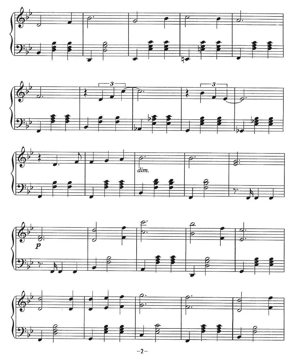 Edel Weiss（电影《音乐之声》主题曲）钢琴曲谱（图2）