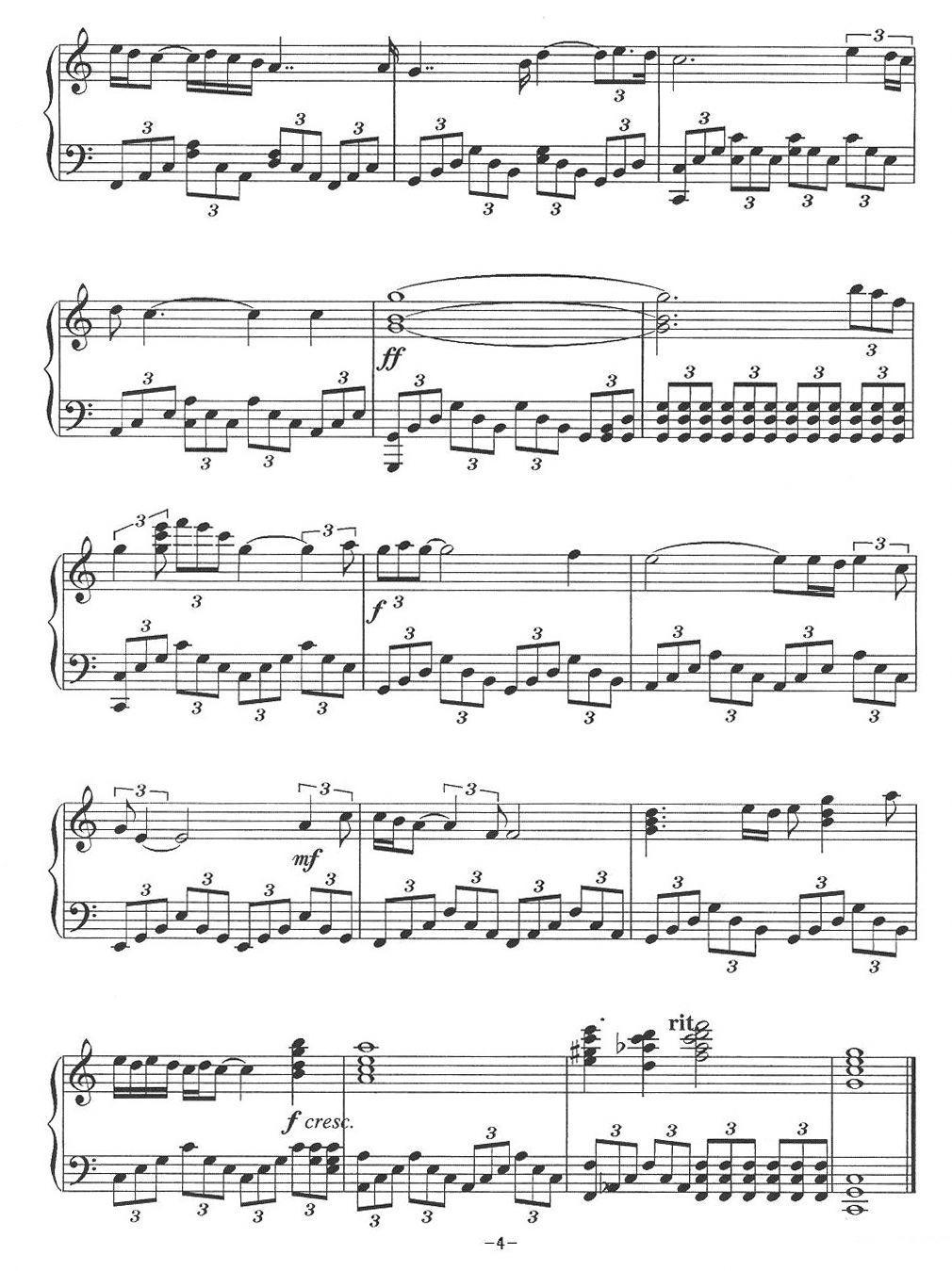 Unchained Melody（电影《人鬼情未了》主题曲）钢琴曲谱（图4）
