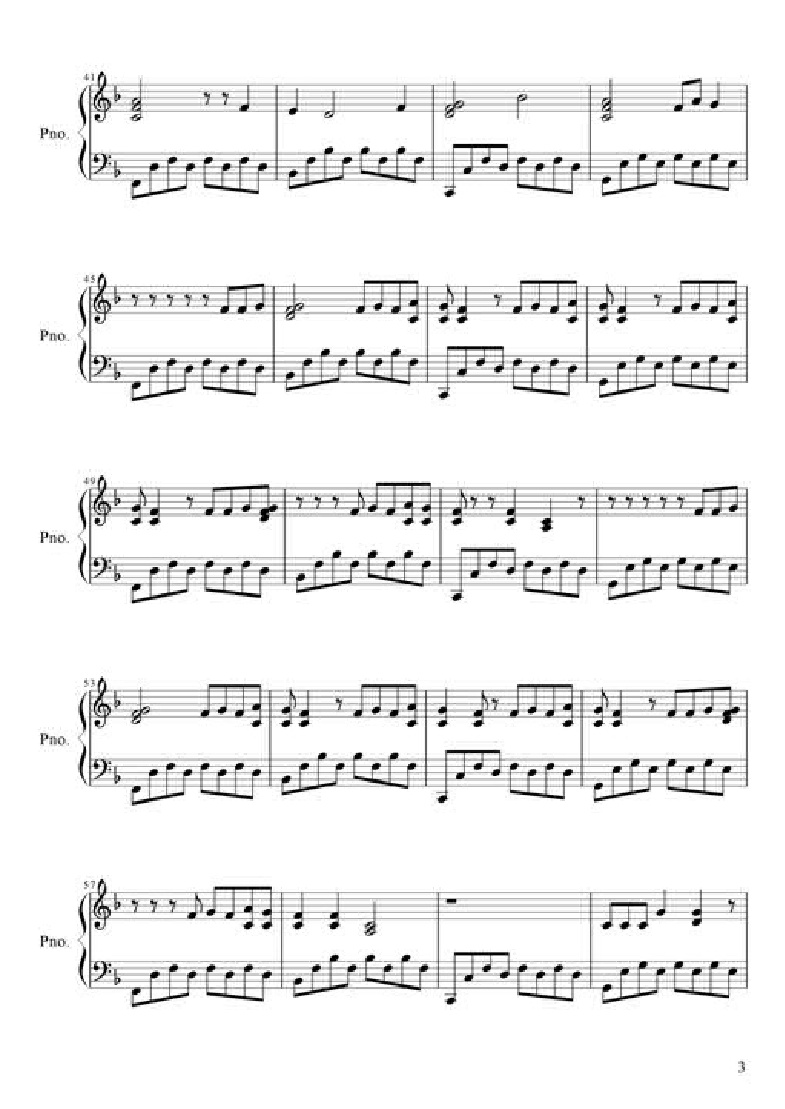 Wide Awake钢琴曲谱（图3）