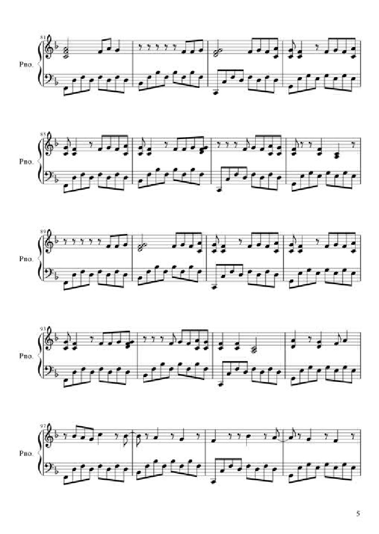 Wide Awake钢琴曲谱（图5）