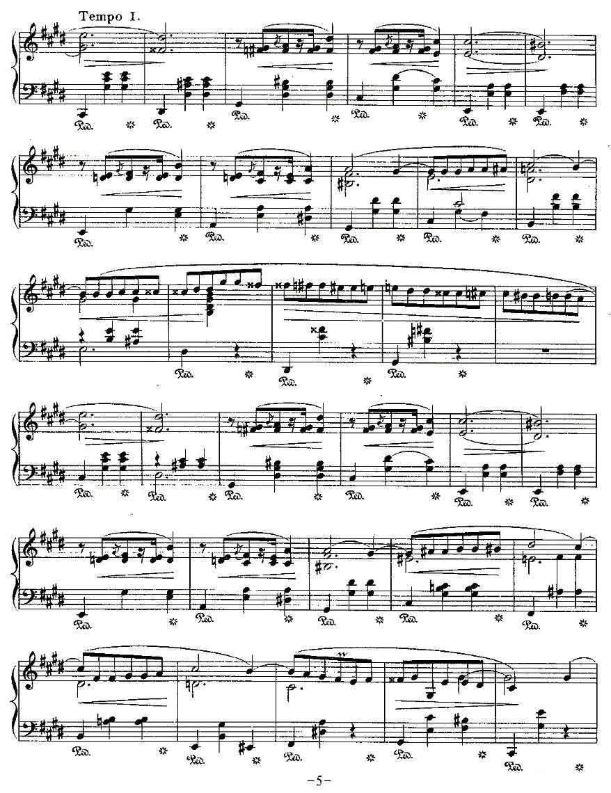 valse，Op.64, No.2钢琴曲谱（图5）