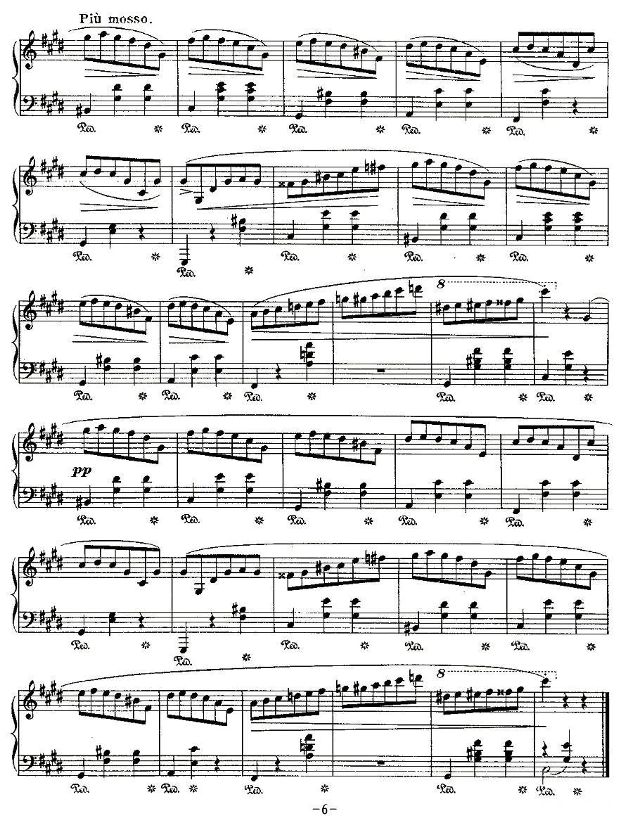 valse，Op.64, No.2钢琴曲谱（图6）